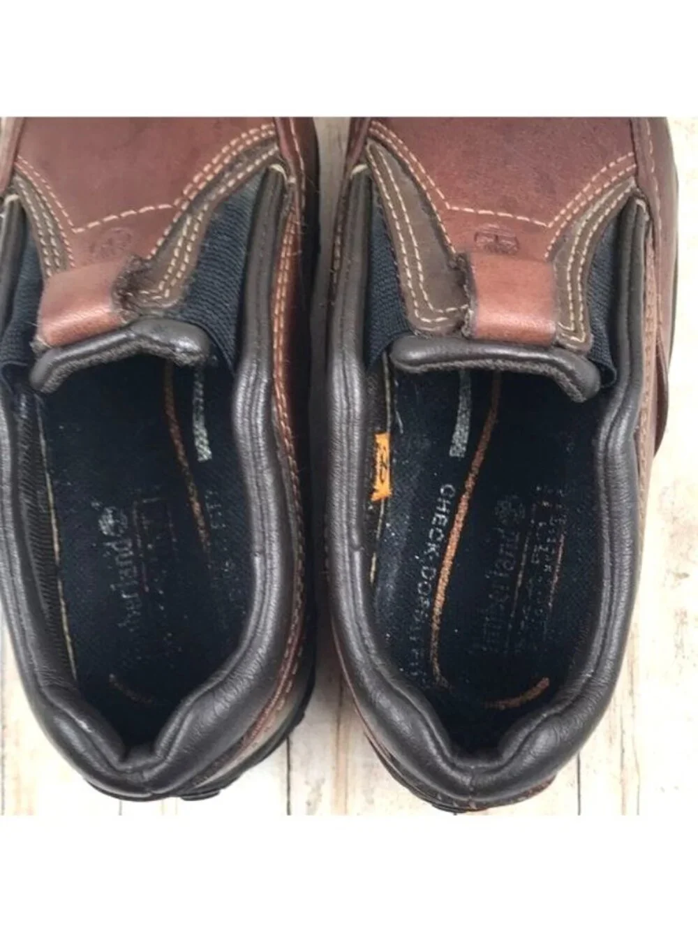 Timberland Brown Leather Slip-on Brown Toddler Size 8